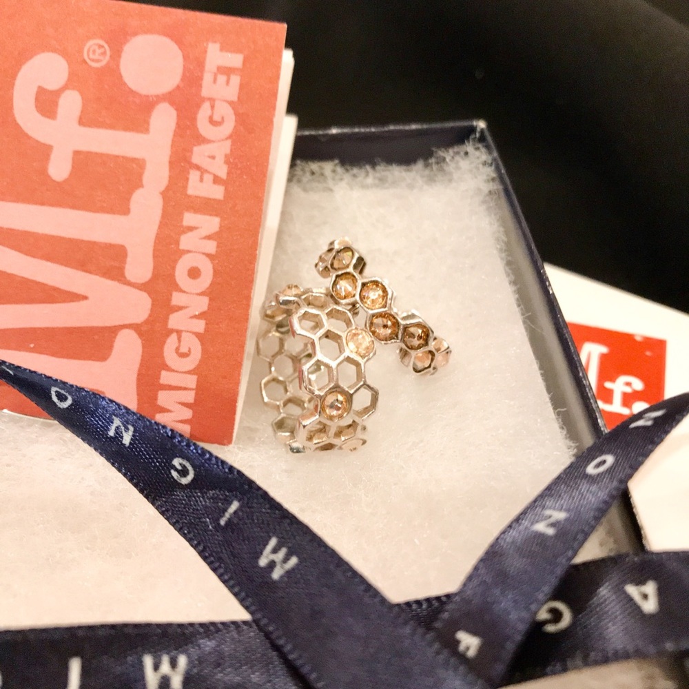 Pair of Mignon Faget’ Hive Collection Rings